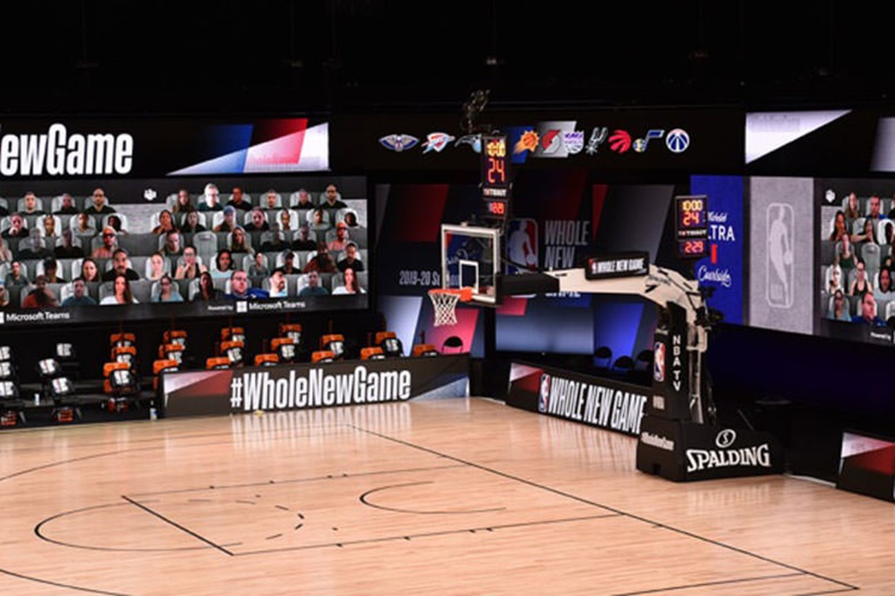 حضور مجازی تماشاگران بازی های NBA